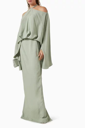 فستان سيكليدز مرصع بالكريستال كريب كادي