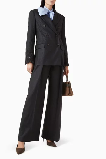 جاكيت بصفي أزرار صوف بكر