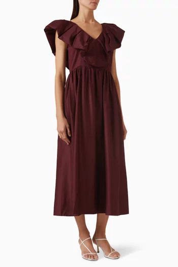 Yassalsy Ruffle Dress in Cotton
