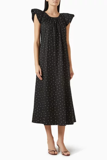 Yasviri Polka-print Dress in Cotton