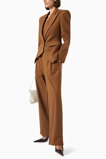 Asymmetric Blazer in Wool