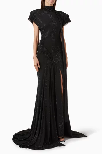 Hotfix T-shirt Gown in Jersey