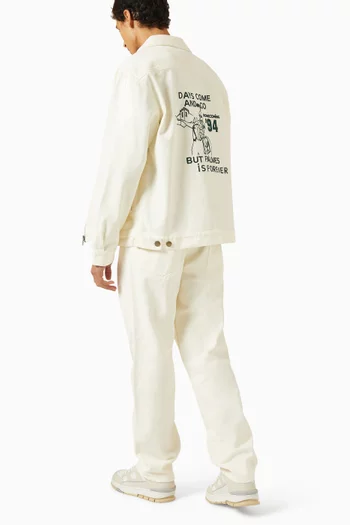 Forever Zip Jacket in Organic Cotton-twill