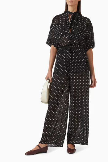 Houston Neck-tie Shirt in Georgette