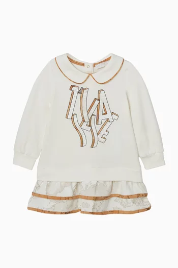 فستان بياقة قطن