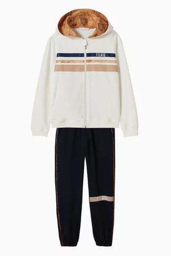 Zip-through Tracksuit, Two-piece Set