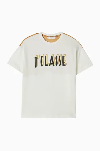 تي شيرت بعبارة 1a Classe قطن