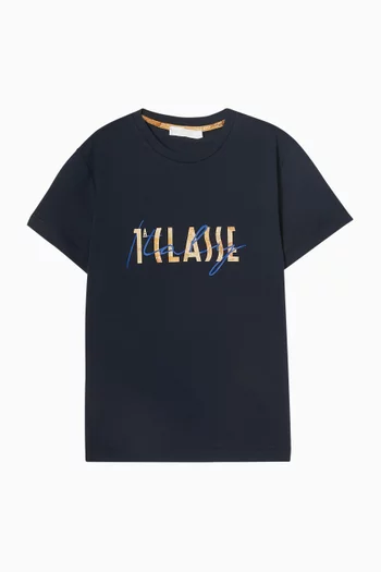 تي شيرت بعبارة 1ª Classe Italy قطن