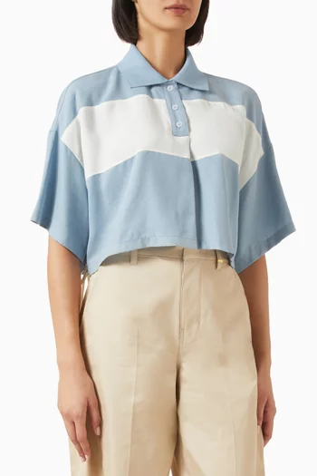 Side Ribbon Cropped T-shirt