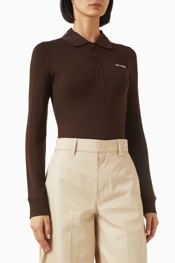 Logo Polo Bodysuit