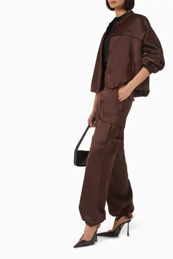 Cargo Pants in Satin