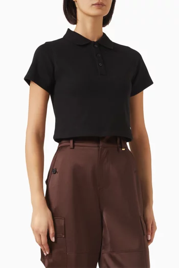 Cropped Polo Shirt