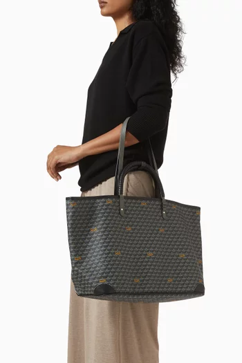 حقيبة يد ديلي باتل 41 قنب بنقشة حراشف الأفعى وجلد