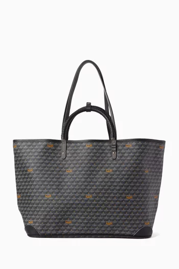 حقيبة يد ديلي باتل 41 قنب بنقشة حراشف الأفعى وجلد