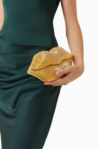 Hot Lips Embellished Clutch