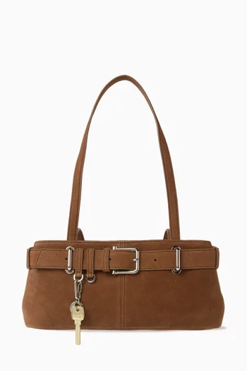 Mini Brocle Shoulder Bag in Suede