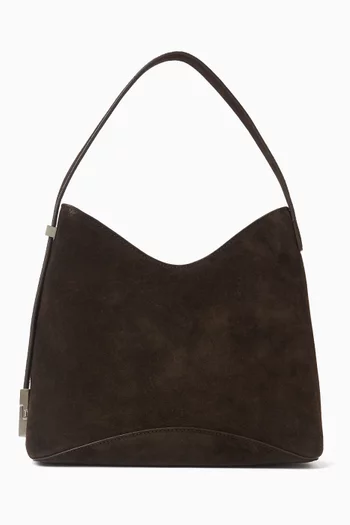 Mini Egg Shoulder Bag in Suede