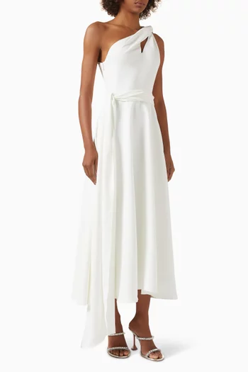 The Ultimate Muse Asymetric Midi Dress