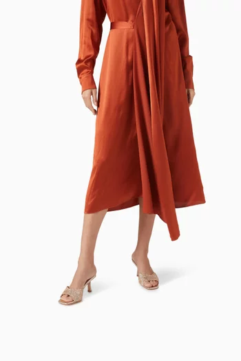 Lindsay 50 Mules in Crystal-embellished Mesh