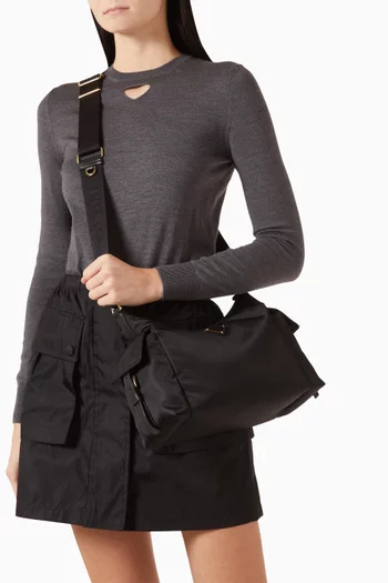 حقيبة كتف إكسبلور كبيرة نايلون معاد تدويره