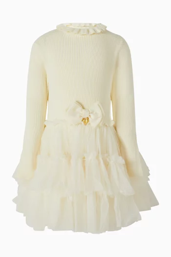 Elin Dress in Knit & Tulle