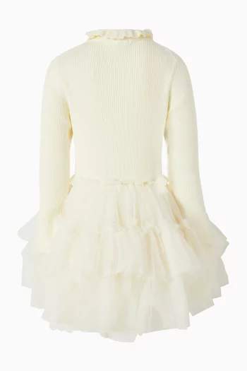 Elin Dress in Knit & Tulle