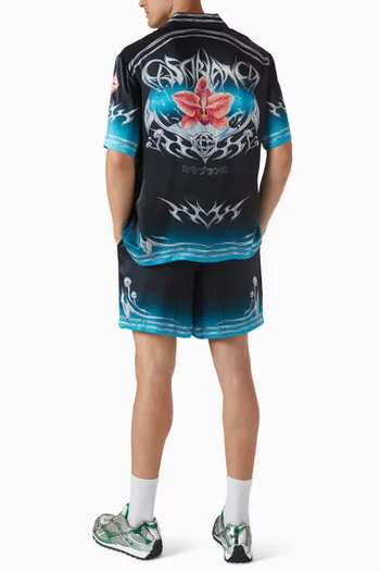 Blades Shirt in Silk-satin