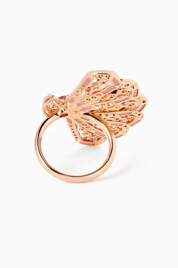Fanfare Symphony Diamond Ring in 18kt Rose Gold