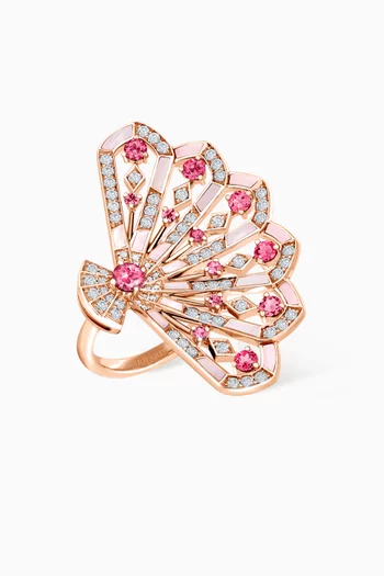 Fanfare Symphony Diamond Ring in 18kt Rose Gold