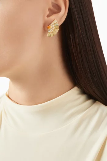 Fanfare Symphony Diamond Earrings in 18kt Gold