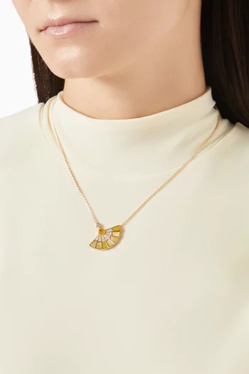 Fanfare Symphony Diamond Necklace in 18kt Gold