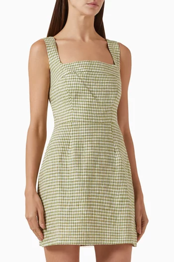 Celosia Mini Dress in Linen
