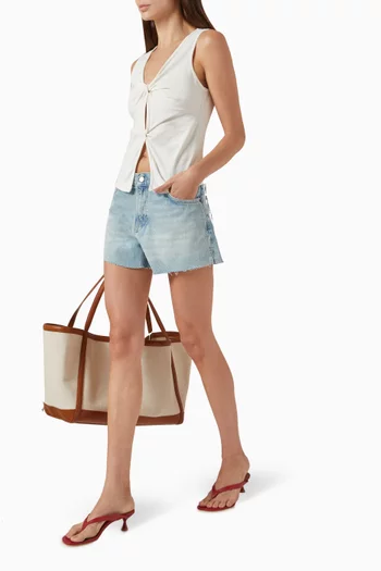 Sutton Slouchy Jean Shorts in Denim