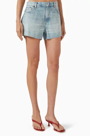 Sutton Slouchy Jean Shorts in Denim