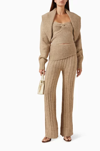 Bandeau Top & Shawl Cardigan Set