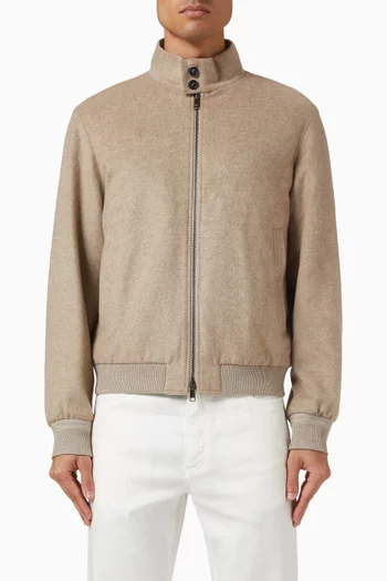 Oasi Elements Blouson Jacket in Cashmere