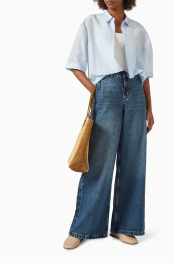 Relaxed-fit Shirt in Cotton-silk