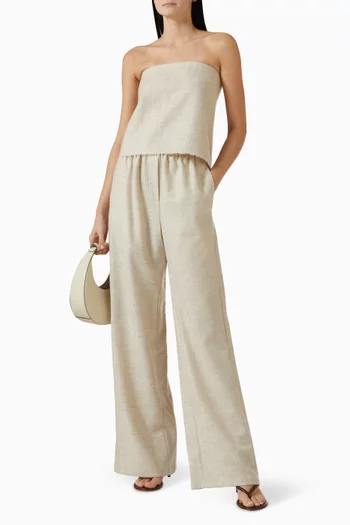 Strapless Top in Wool