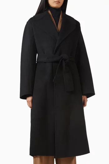 Belted Coat in Wool