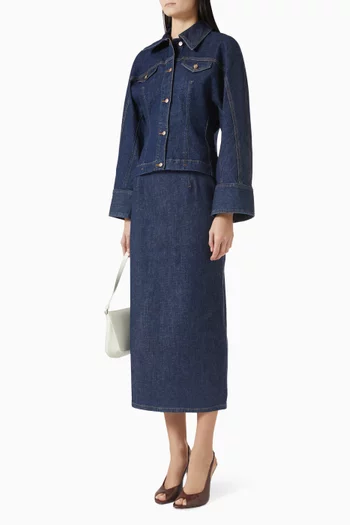 Pencil Skirt in Denim