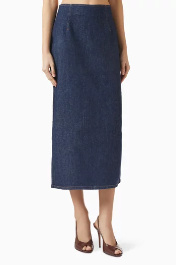 Pencil Skirt in Denim