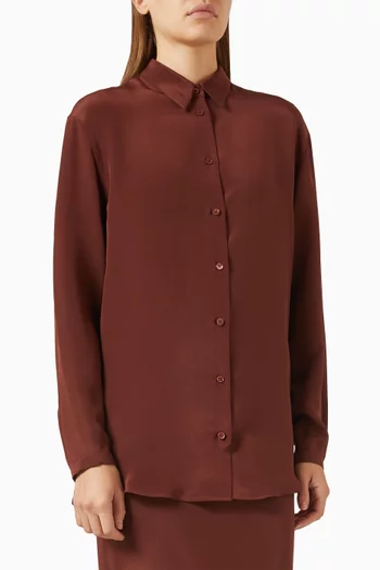Relaxed-fit Shirt in Mulberry Silk