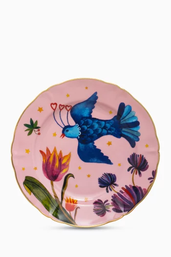 طبق بروفيوم بنقشة فاكهة بورسلين