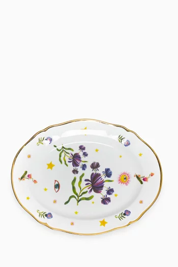 Profumo Oval Platter in Porcelain