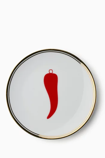 Chilli Pepper Plate in Porcelain