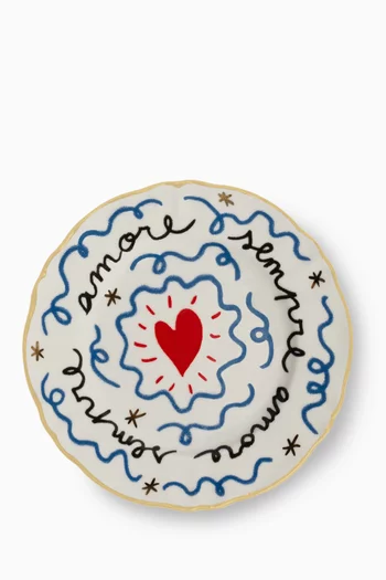 Sempre Amore Little Plate in Porcelain