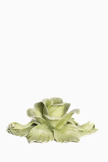 حامل شمعة امبوريو بتصميم وردة خزف