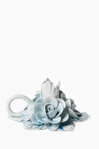 حامل شمعة امبوريو بتصميم وردة خزف