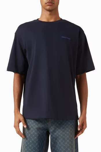 تي شيرت كاندل ليبل بقصة مربعة قطن