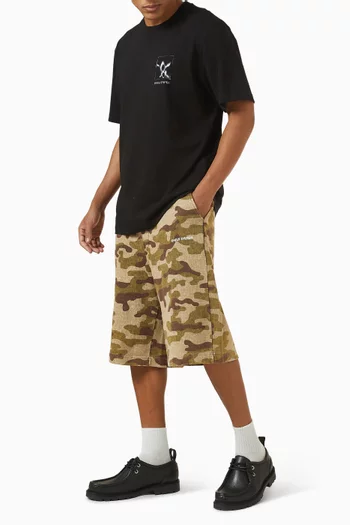 تي شيرت بنقشة مربعات قطن